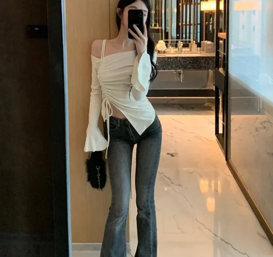 Y2K Off-shoulder Top