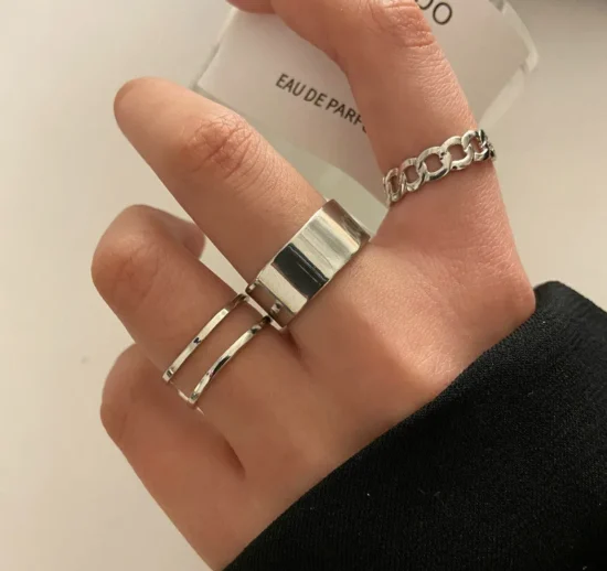 3 Pcs Pearl Ring SetS