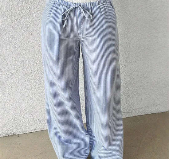 Striped Wide Leg Pants