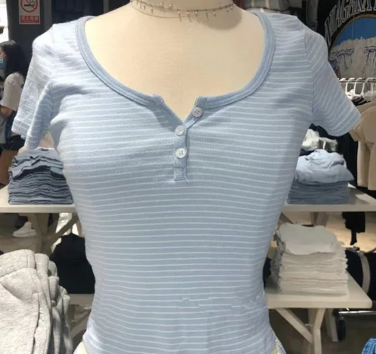 Y2K Striped Crop Top