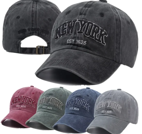 New York Street Washed Snapback